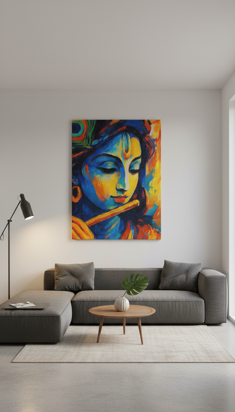 Krishna Canvas Wall Art
