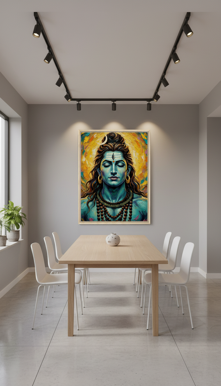 Lord Shiva Framed Canvas