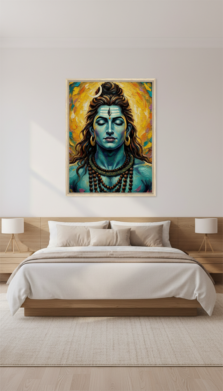 Lord Shiva Framed Canvas