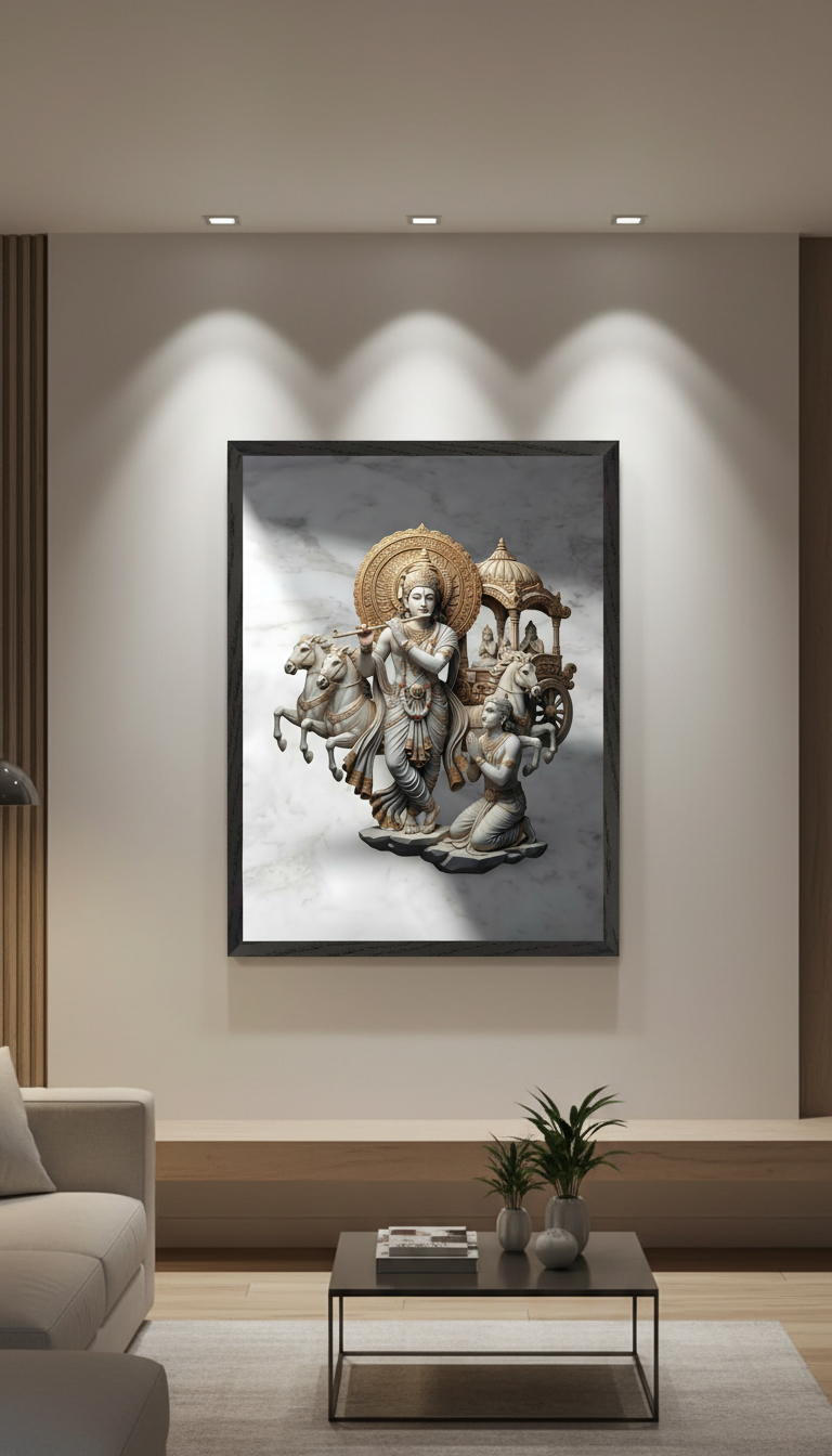 Krishna Arjuna Bhagavad Gita Art