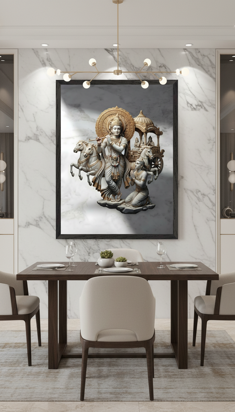 Krishna Arjuna Bhagavad Gita Art