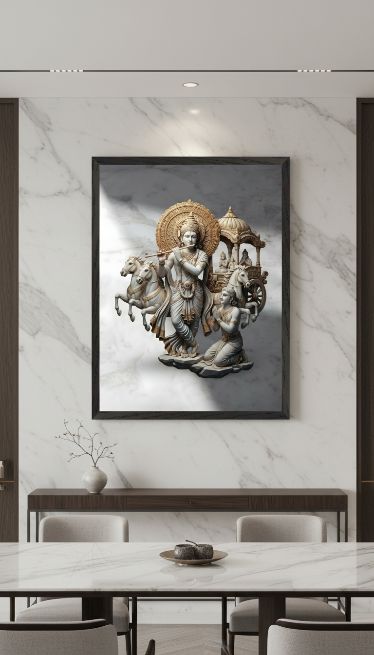 Krishna Arjuna Bhagavad Gita Art