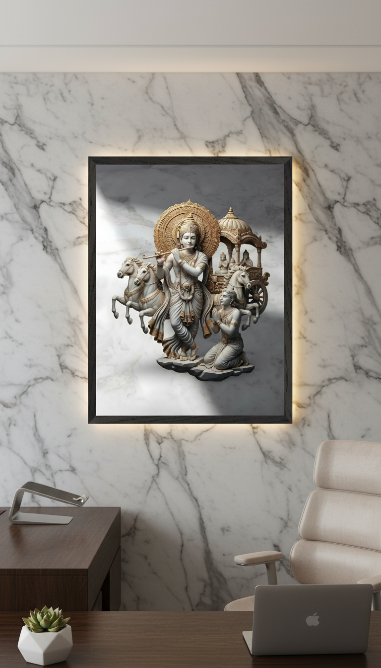 Krishna Arjuna Bhagavad Gita Art