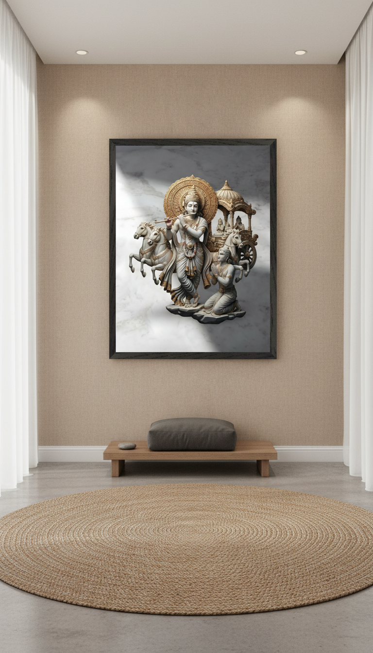 Krishna Arjuna Bhagavad Gita Art