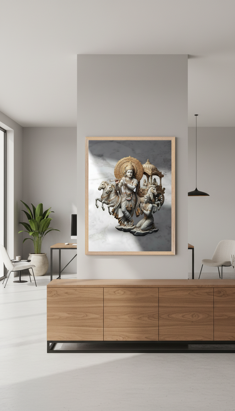 Krishna Arjuna Bhagavad Gita Art