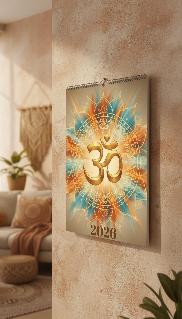 Hindu Wall calendar 2026 (Europe & Rest of the World)