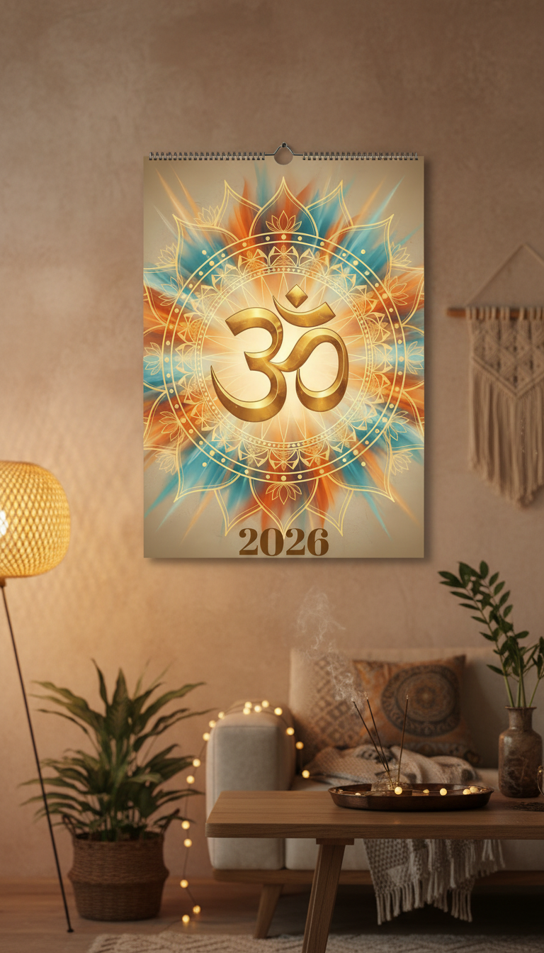 Hindu Wall calendar 2026 (Europe & Rest of the World)