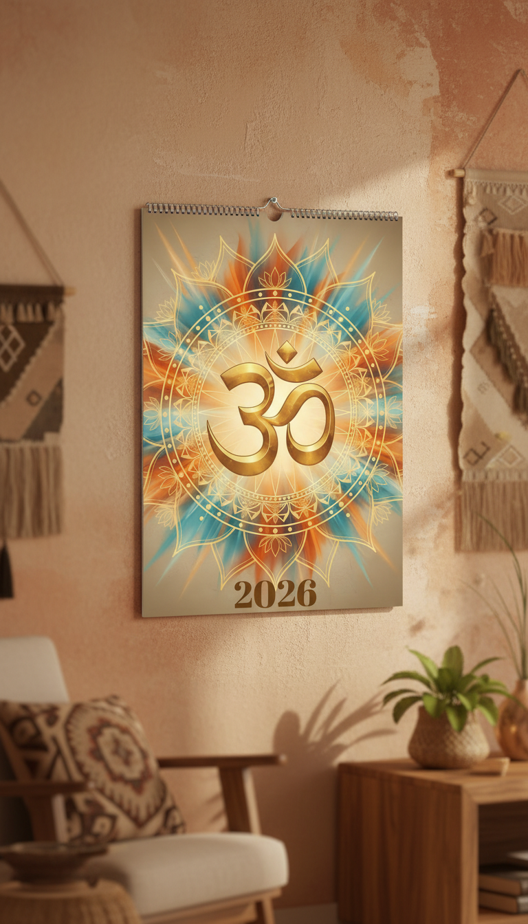Hindu Wall calendar 2026 (Europe & Rest of the World)