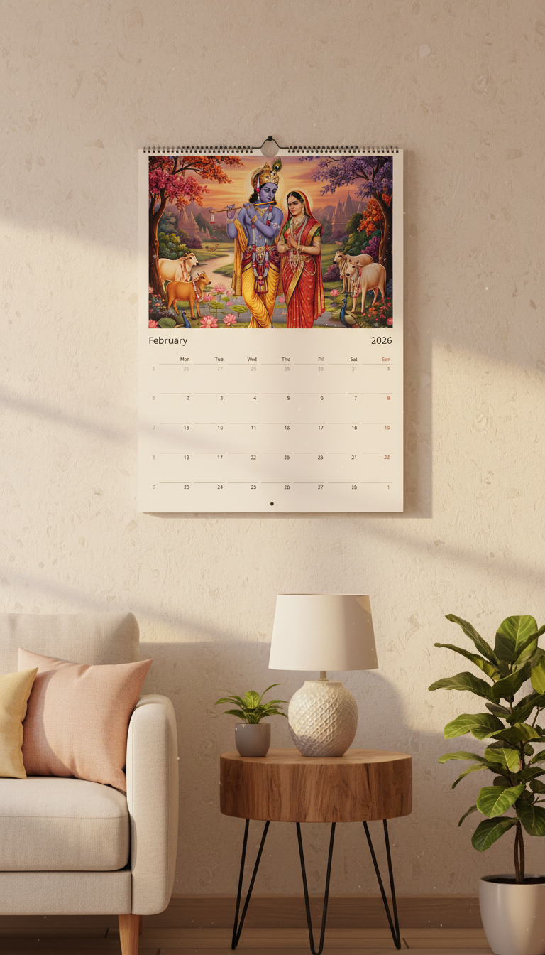 Hindu Wall calendar 2026 (US & Canada)