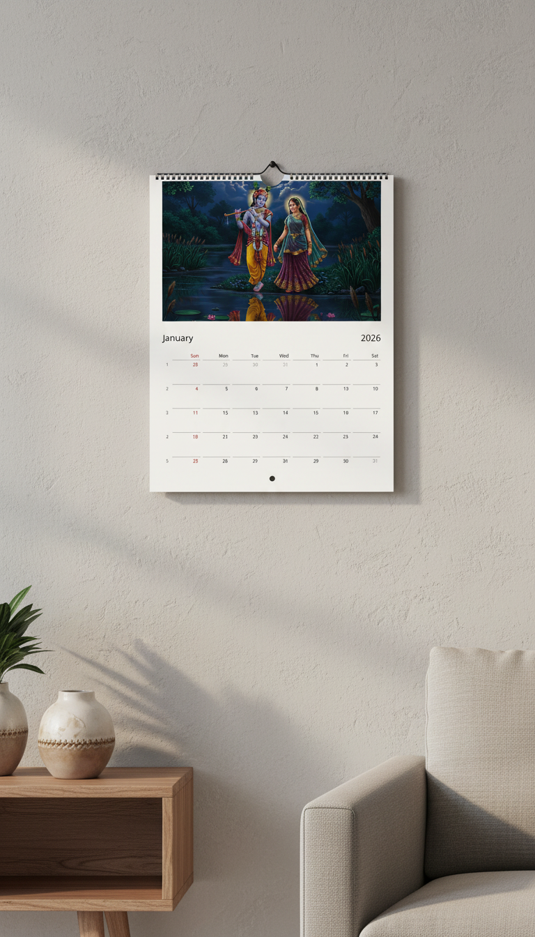 Hindu Wall calendar 2026 (US & Canada)
