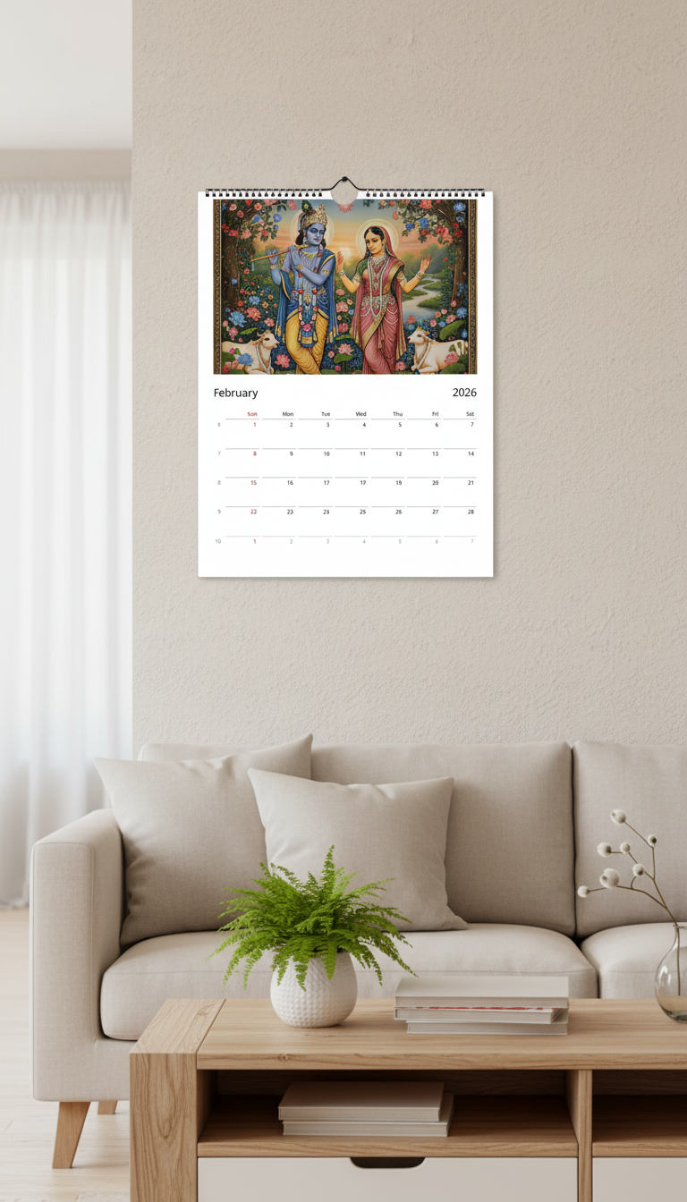 Hindu Wall calendar 2026 (US & Canada)