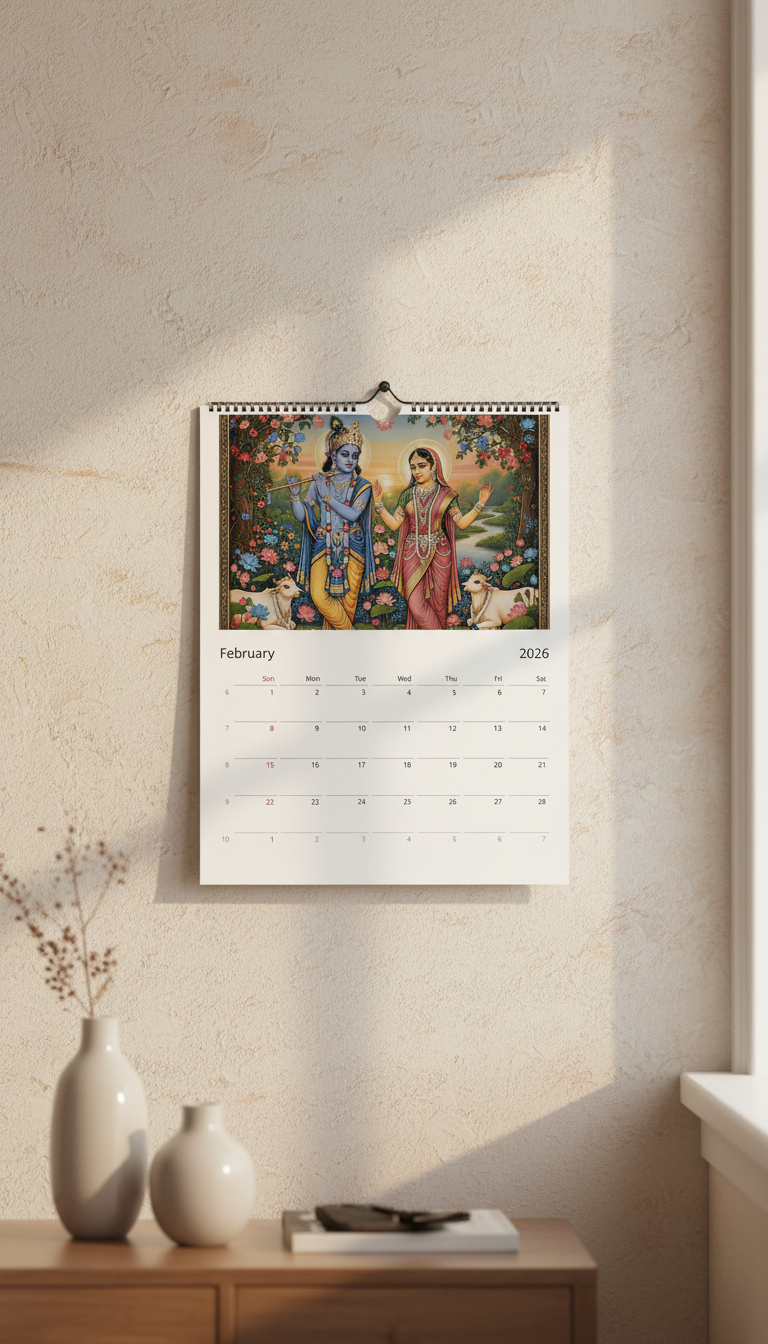 Hindu Wall calendar 2026 (US & Canada)